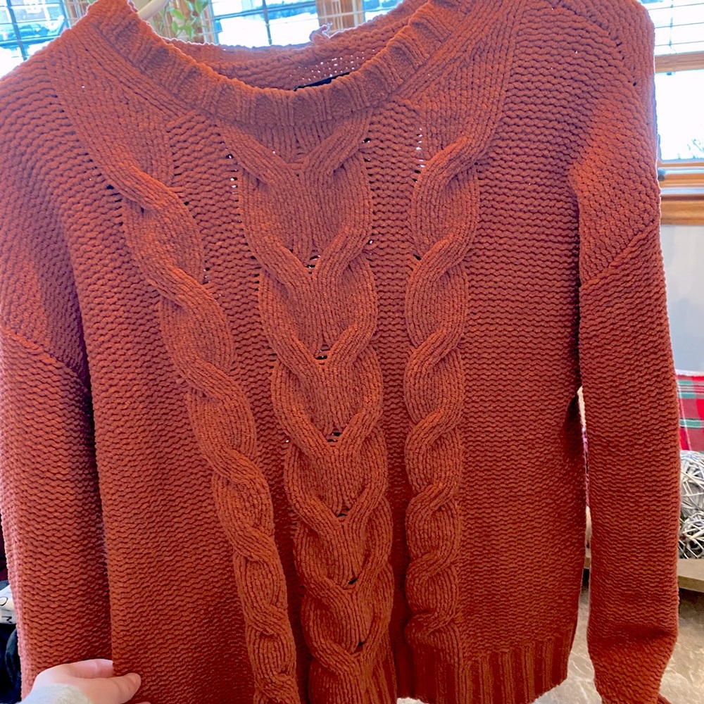 american eagle velvet sweater